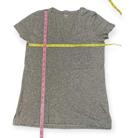 MADEWELL Women’s Heather Gray Short Sleeve Whisper Cotton V-Neck Tee Shirt Top S - Picture 7 of 7